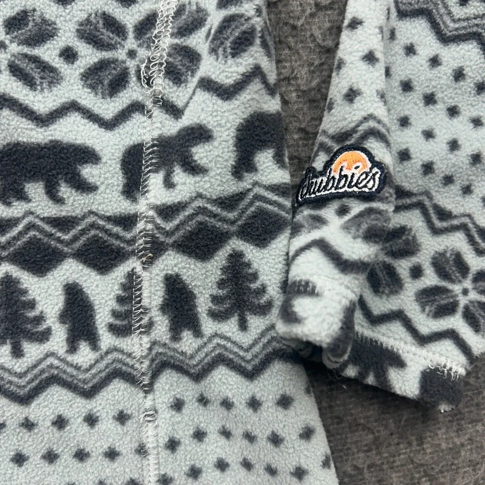 Chubbies The Bear Hug Fleece‎ Quarter Zip Pullover Ski Warm Outdoors Cozy Mens L